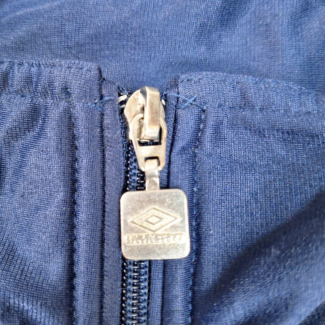 UMBRO　90'　トラックジャケット　ネイビー　ホワイト　左胸ロゴ　M