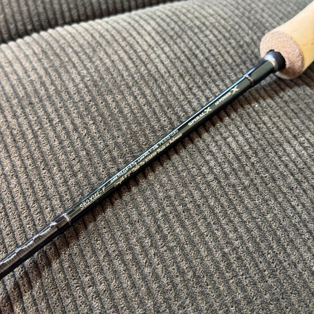 美品 シマノ 21カーディフAX S62XUL-F
