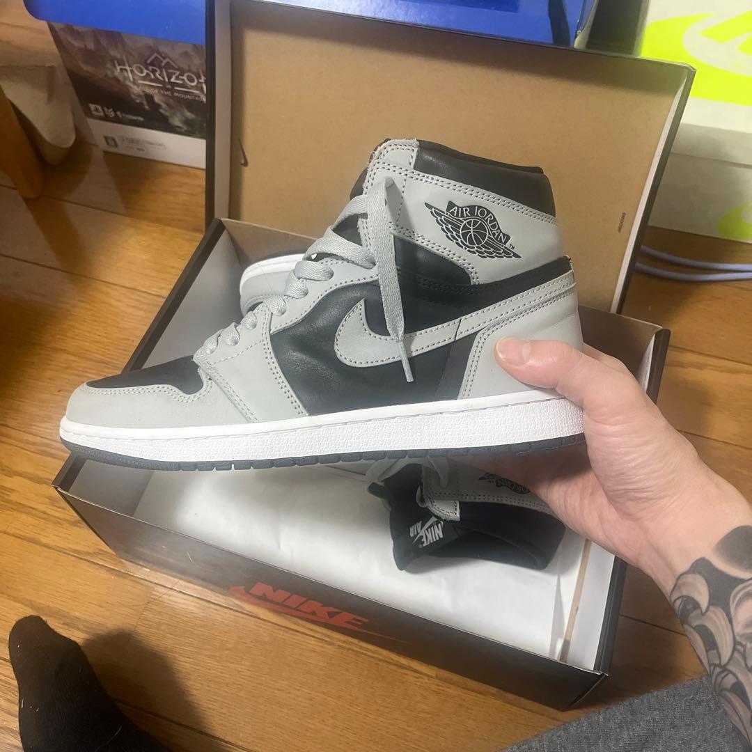 NIKE Air Jordan 1 グレー/ブラック ハイカット