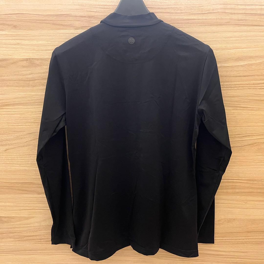 美品★BRIEFING カルビコモックネックシャツ 長袖UV&速乾 黒レディース