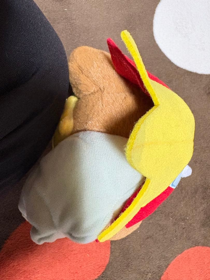タグ付き マンスリーピカチュウ ぬいぐるみ 1月 獅子舞エンテイ