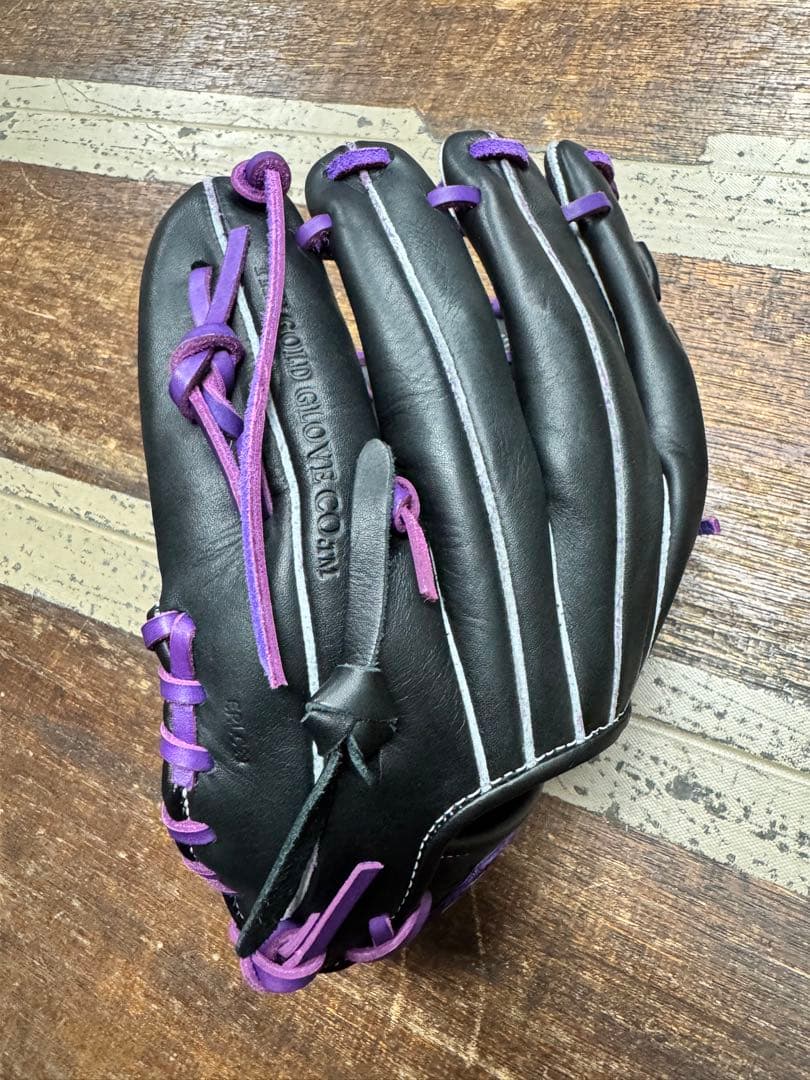 【新品】 ローリングス 少年軟式グローブ オールラウンド用 ブラック×パープル