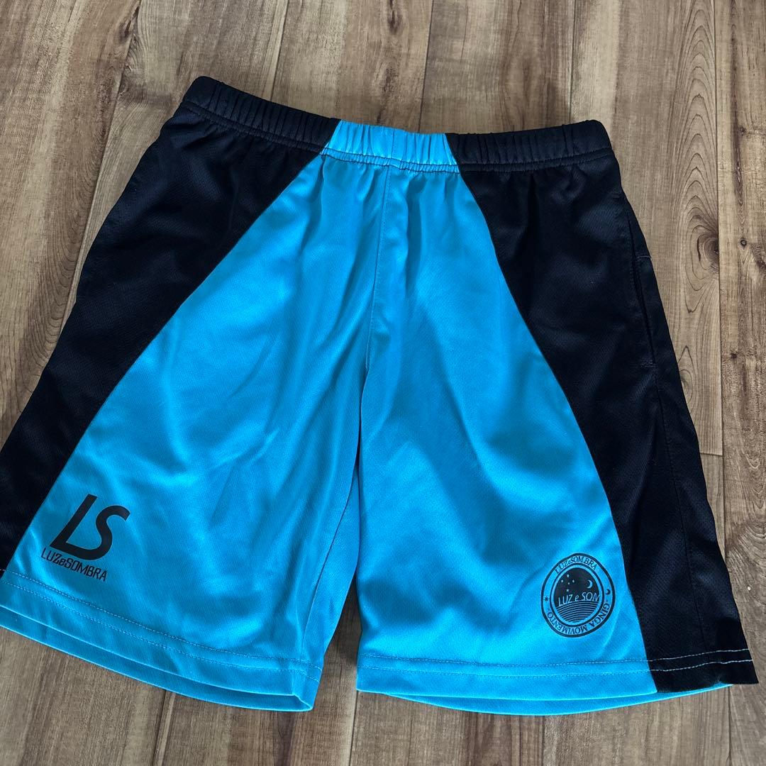 LZSB サッカーウェアセット 水色/黒　ジュニア160 ルースイソンブラ