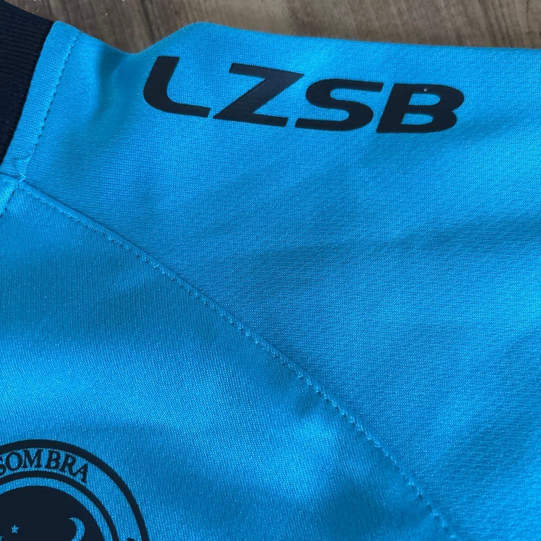 LZSB サッカーウェアセット 水色/黒　ジュニア160 ルースイソンブラ