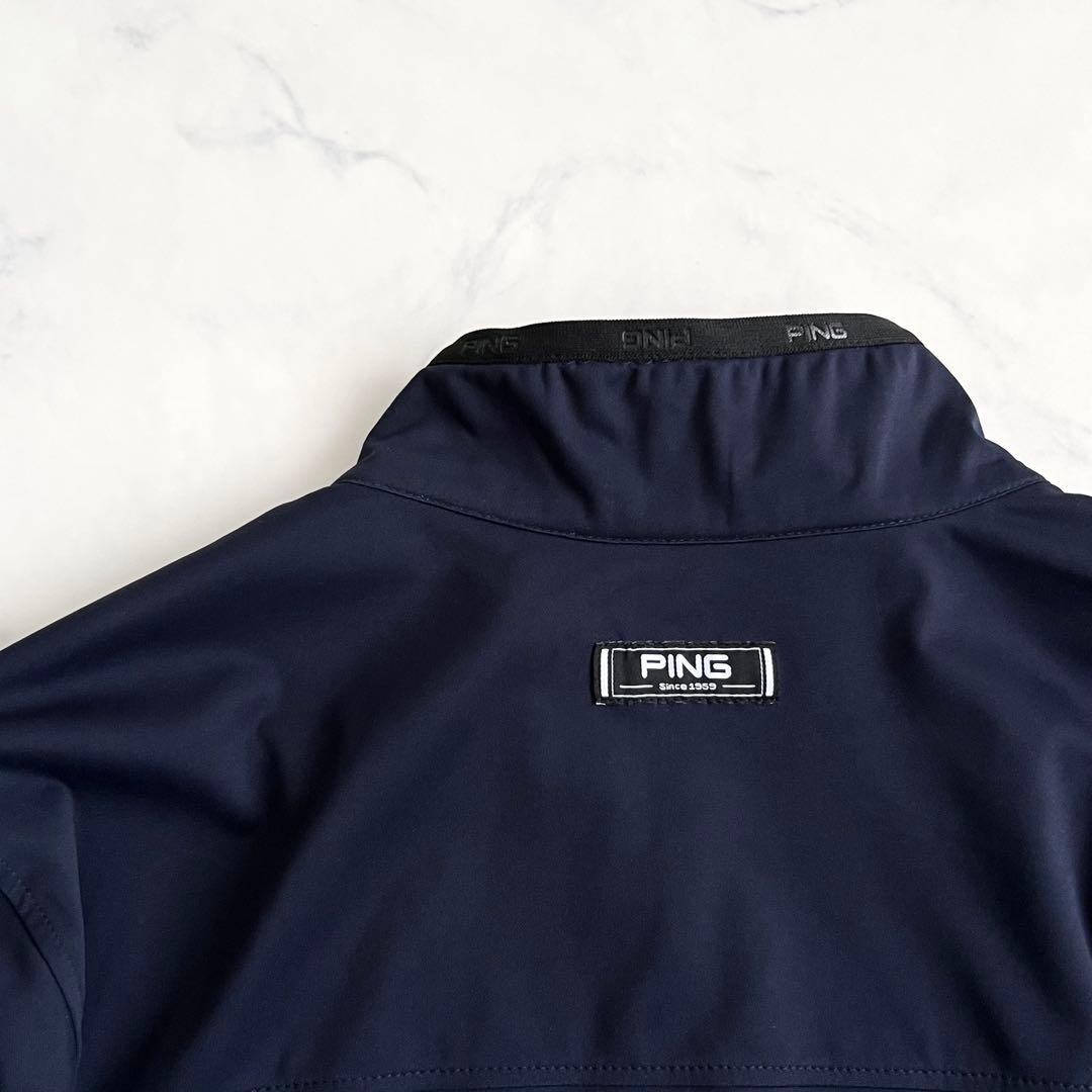 【極美品】PING メンズ ゴルフウェア ジップアップブルゾン ジャケット XL
