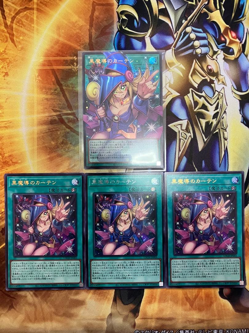 ユ*。様 黒魔導のカーテン 4枚セット