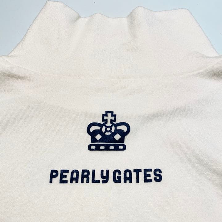 PEARLYGATES　ハイネック長袖Tシャツ　ゴルフウェア　白　レディース2