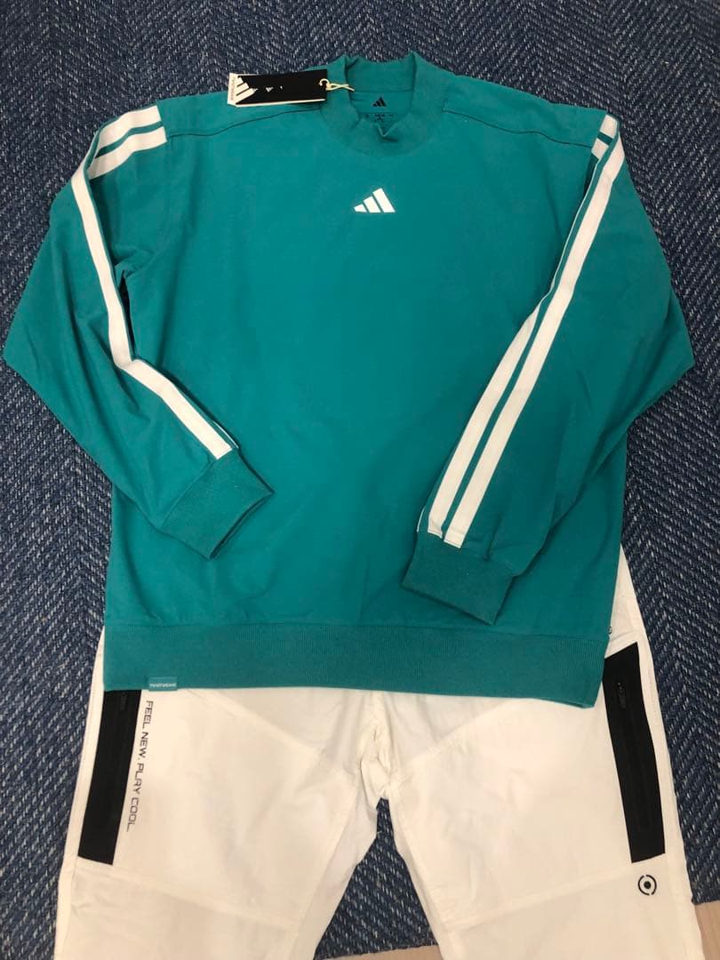 新品　adidas ゴルフウェア　プルオーバージャケット　L