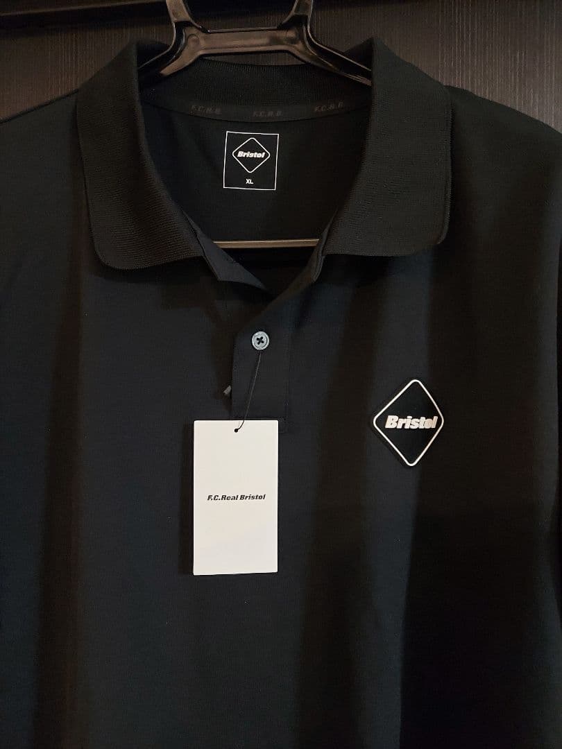 新品タグ付き F.C.Real BReistol EMBLEM POLO XL