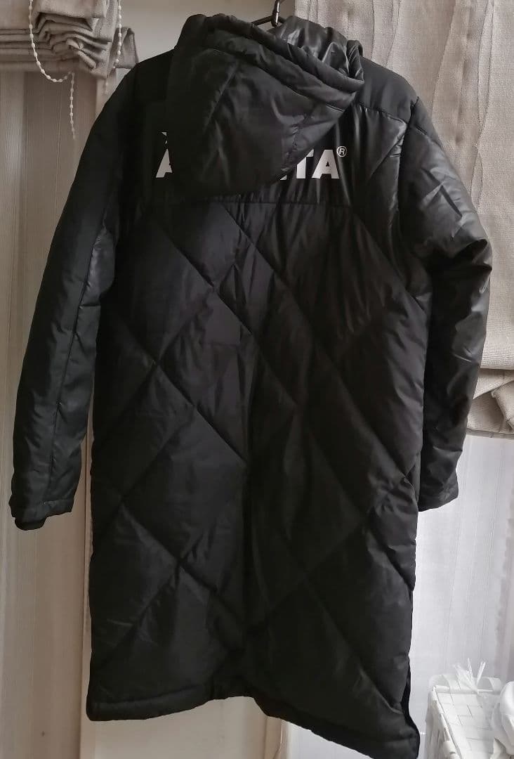 ATHLETA 黒 キルティング ベンチコート　160