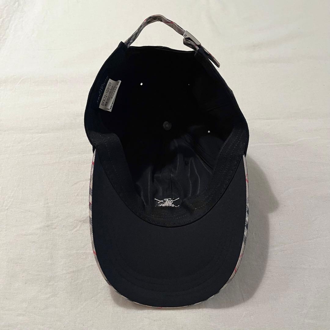 【未使用に近い★レア】バーバリーキャップ★ノバチェック★シャドーホース黒GOLF