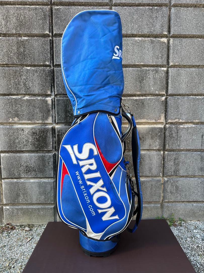 SRIXON（スリクソン）キャディバッグ ブルー 9型相当 フードカバー付き