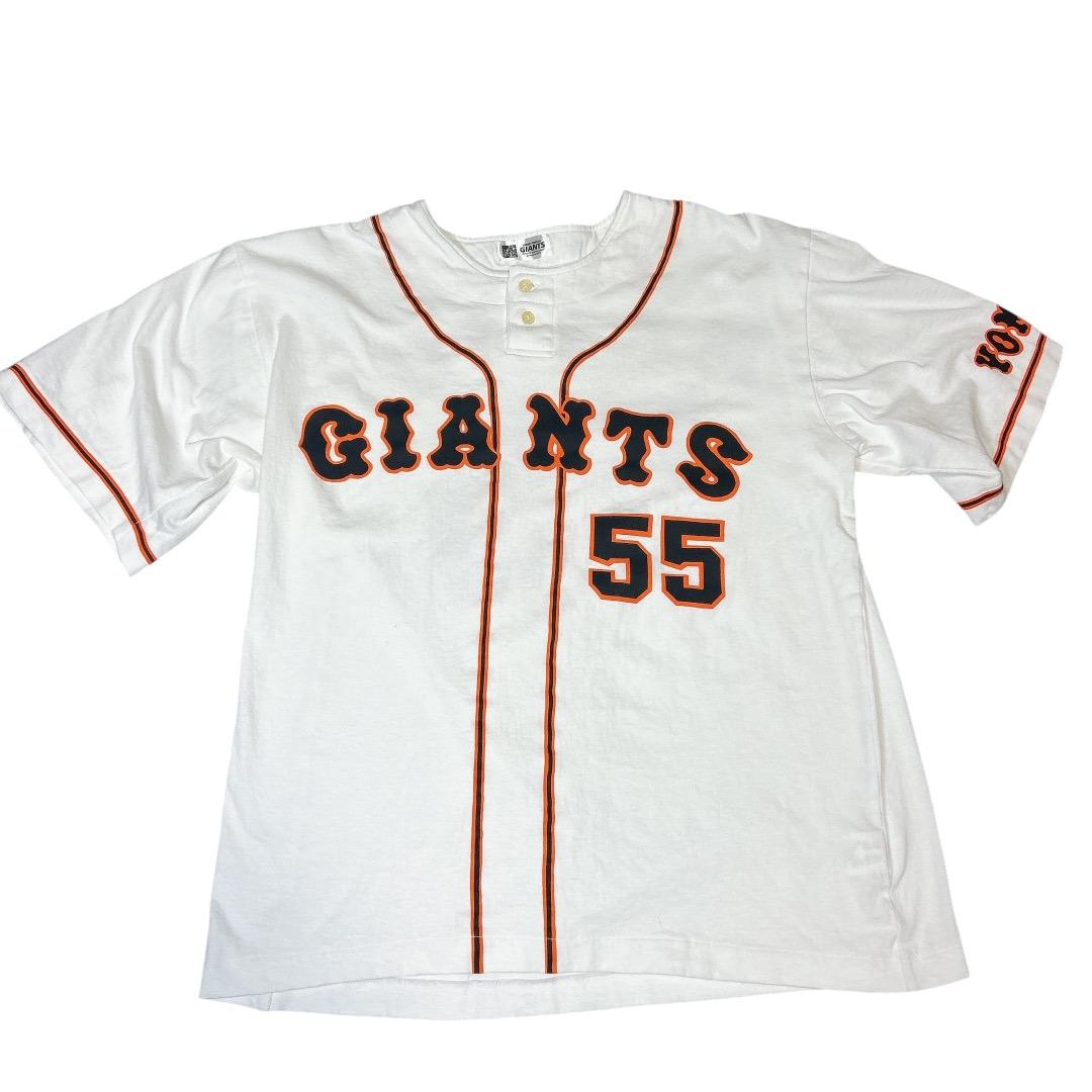 美品　読売ジャイアンツ 松井秀喜 背番号55 ユニフォームTシャツ 白