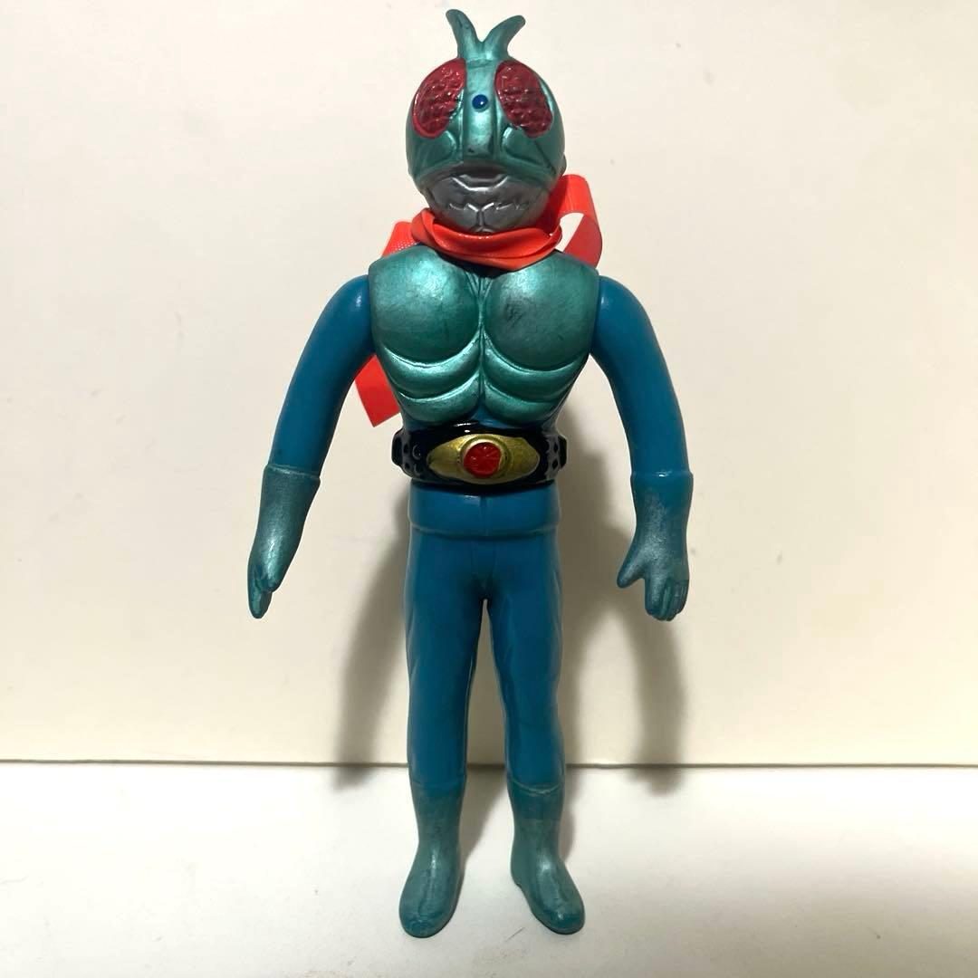 ポピー製 仮面ライダー ミドルサイズ ソフビ フィギュア 当時物 珍色