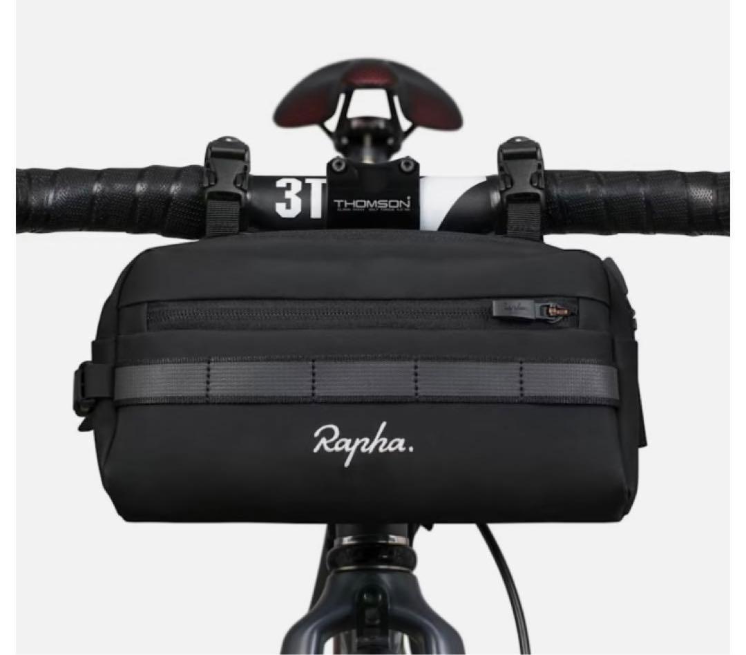Rapha ブラック ハンドルバーバッグ