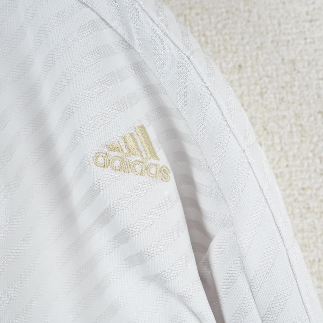 G8457*adidas アディダス☆ゴルフウェア☆プルオーバー☆白ホワイト
