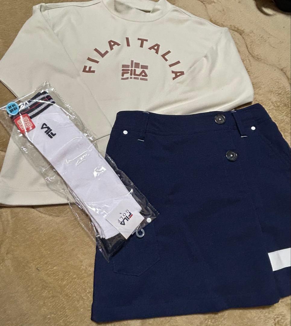 お値下げ！FILA ゴルフウェア レディース3点セット　新品未使用！