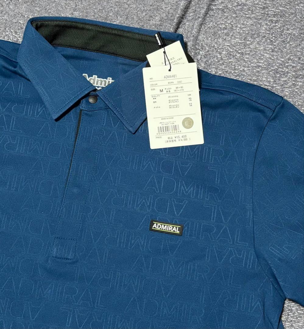 15400円★アドミラル ロゴエンボス半袖シャツ★M