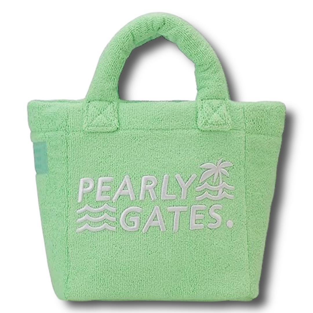 み*ん様 定2.4万 新品 パーリーゲイツ パイル トートバッグ ロゴ刺繍 カー