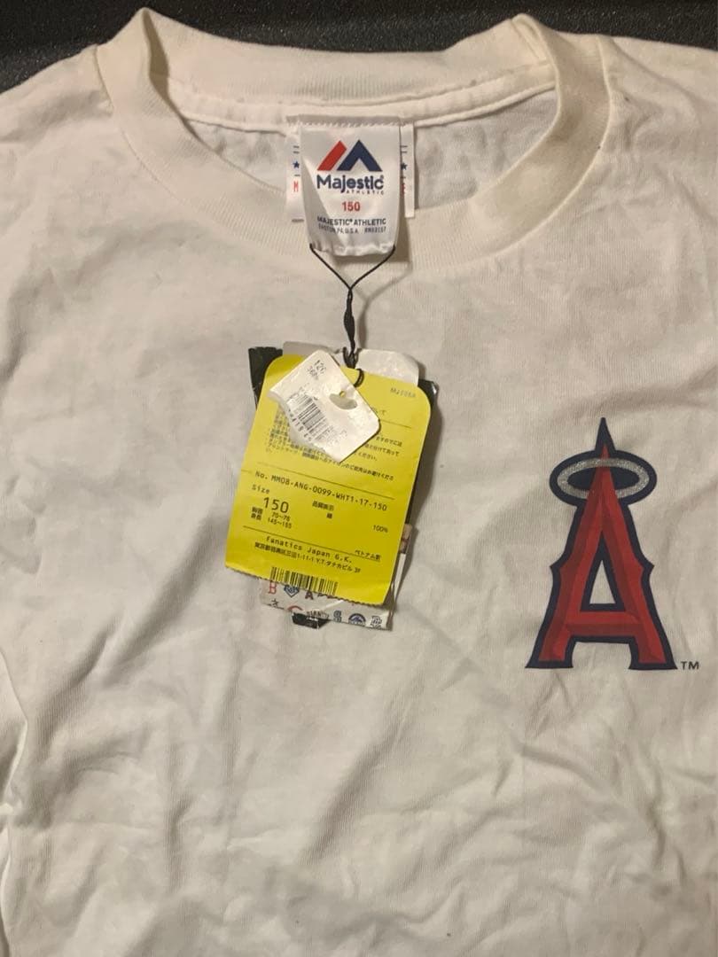 150サイズ ホワイト 大谷翔平 エンゼルス キッズ TシャツANGELS