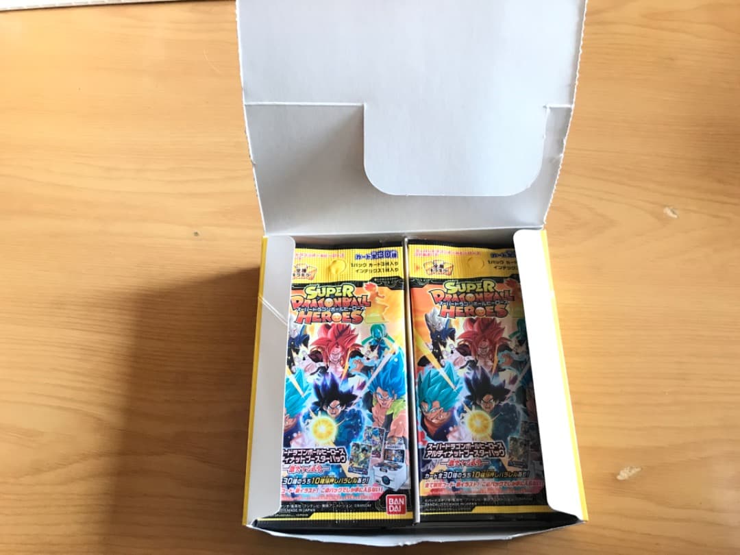 新品スーパードラゴンボールヒーローズアルティメットブースターパック激突する武勇