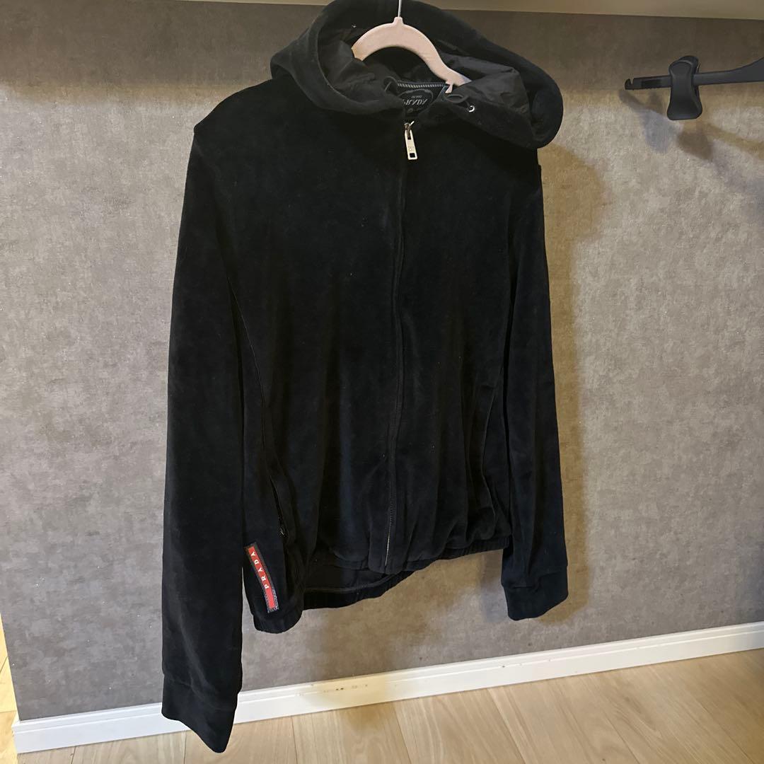 PRADA ブラック フリースジャケット