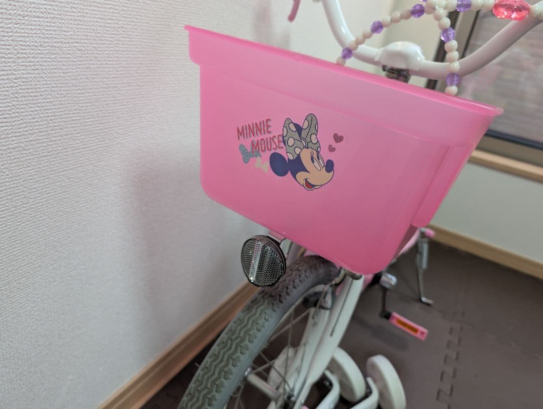 ミニーマウス デザイン 子供用自転車 ピンク