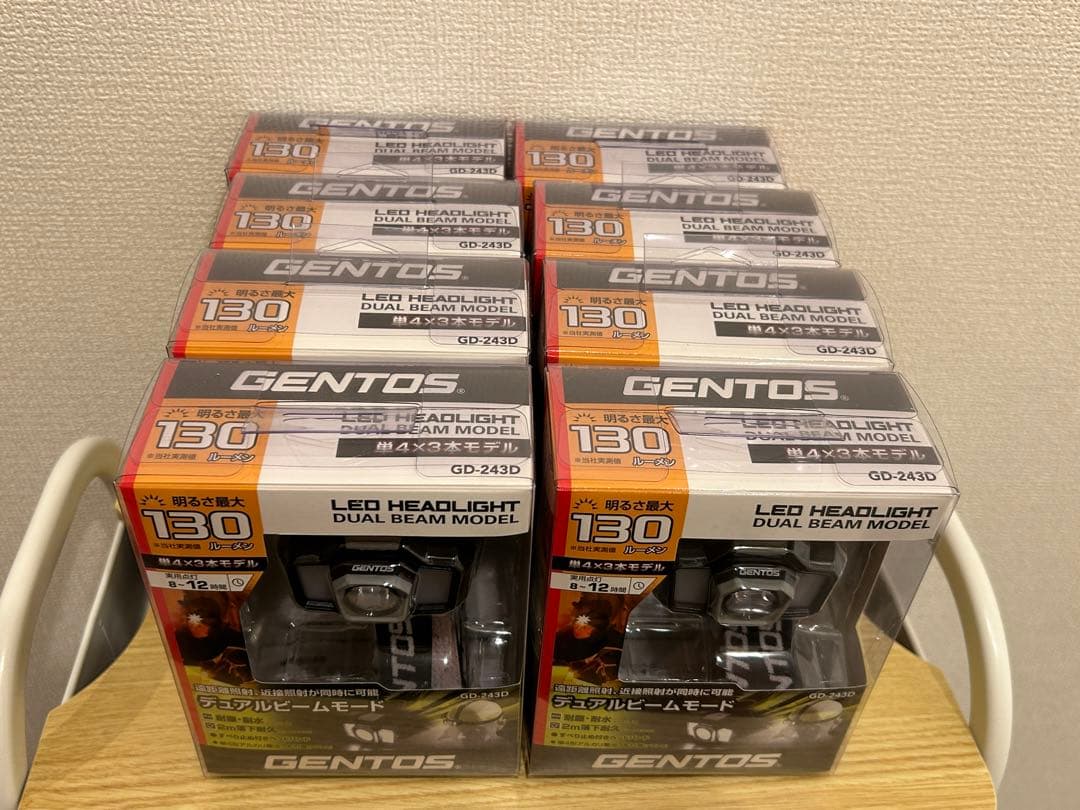 GENTOS LED HEADLIGHT 8個セット