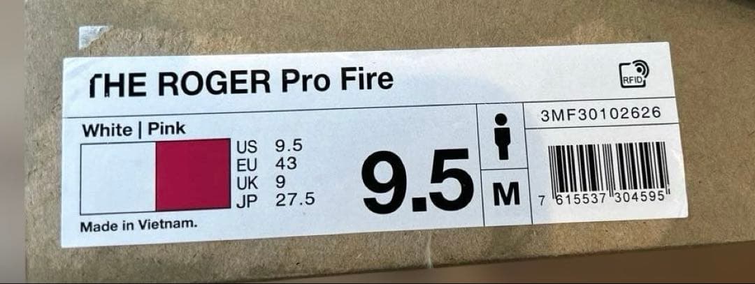 THE ROGER Pro Fire テニスシューズ ハードコート27.5cm