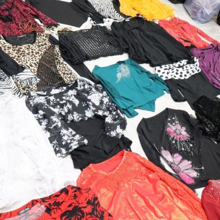 社交ダンス衣装 レッスン 練習着 大量まとめ売り ブラウス トップス １００着