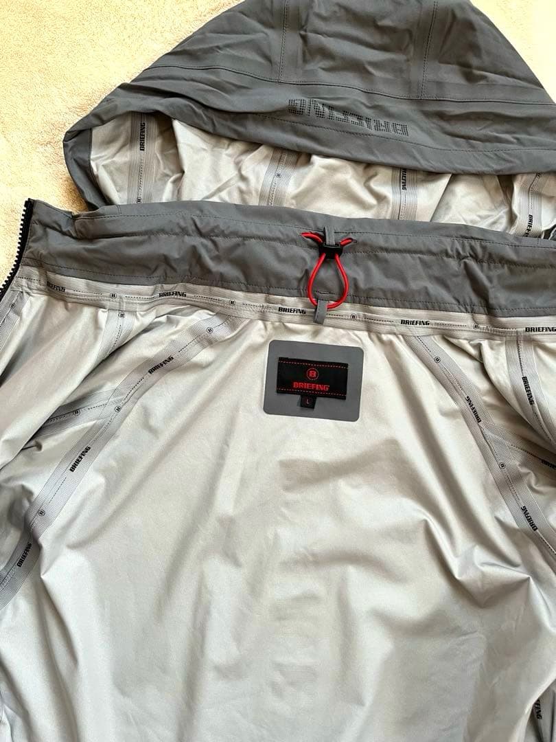 BRIEFING グレー レインウェア上下 セットアップ size L 極美品
