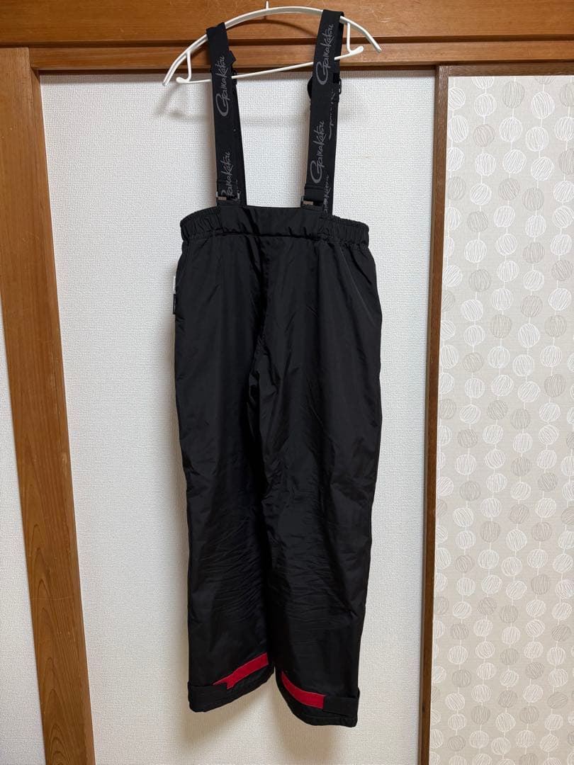 フィッシングスーツ(上下セット) 裏起毛春秋冬用Lサイズ 黒