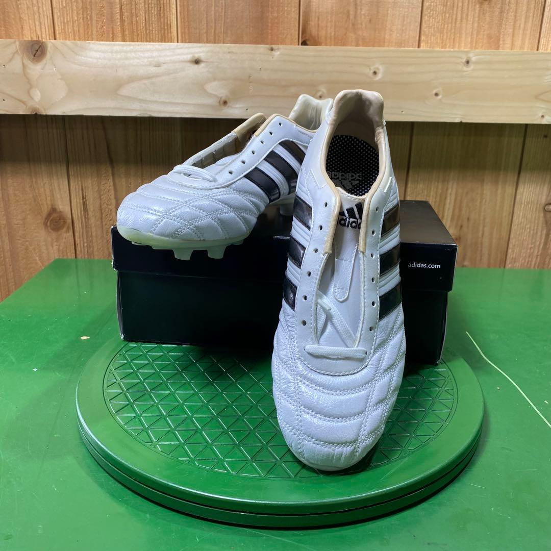 【未使用】adidas サッカーシューズ ホワイト/ブラック 25.0cm