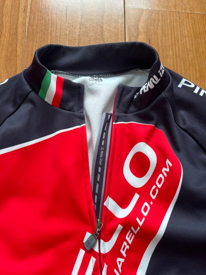 PINARELLO サイクルジャージ 長袖 白/黒/赤