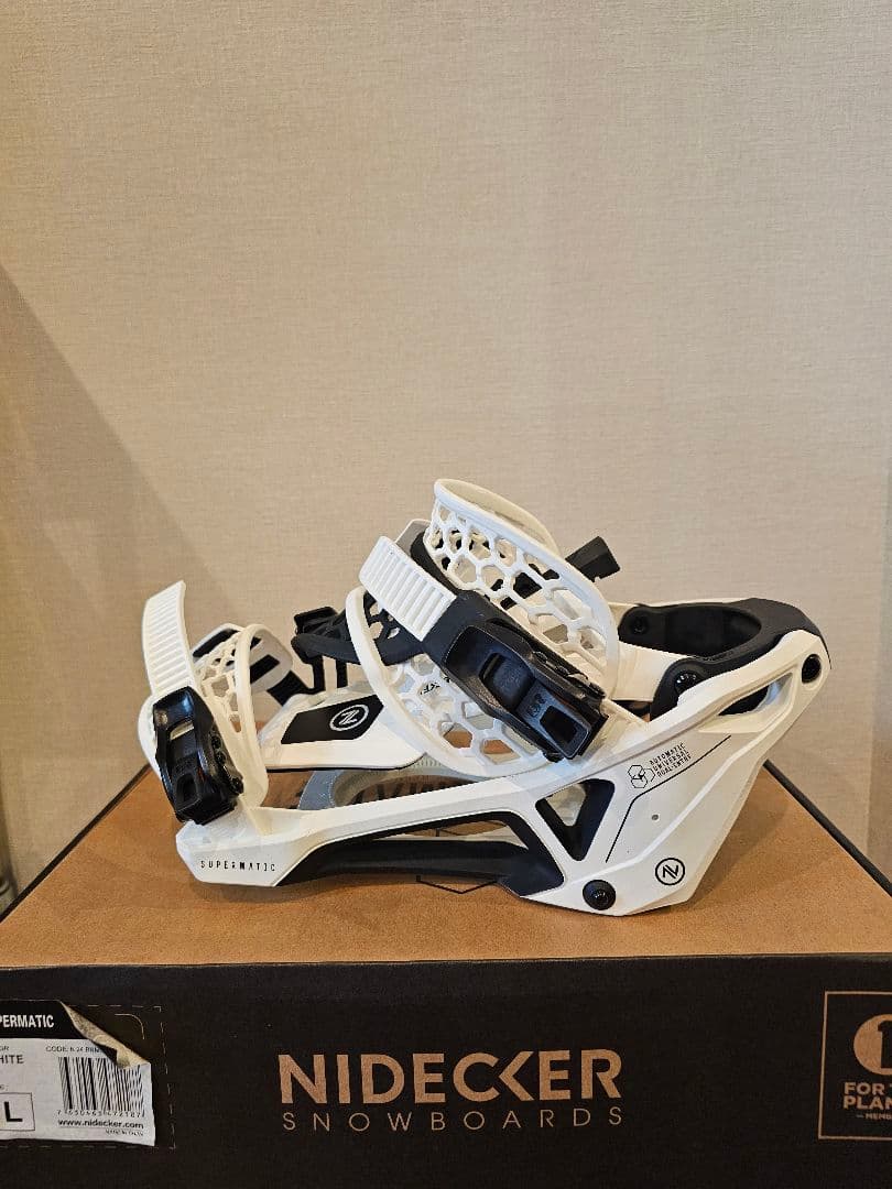 Nidecker Supermatic ビンディング Lサイズ白