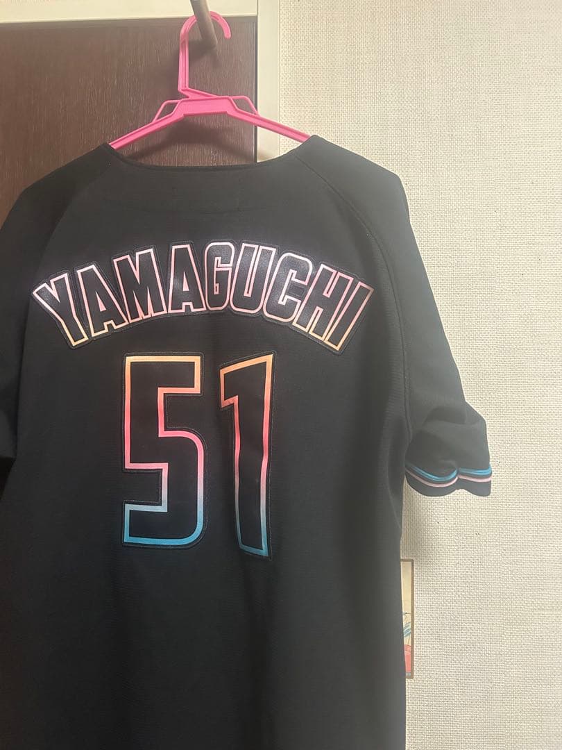 千葉ロッテマリーンズ　BSW#51 山口選手　Ｏサイズ