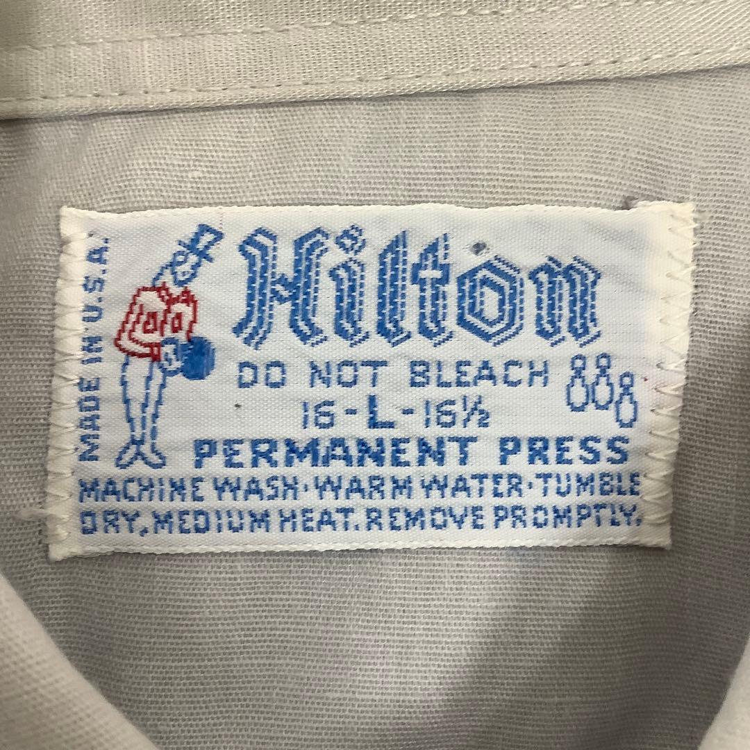 Hilton ヒルトン 半袖シャツ ボウリングシャツ コットン USA製 70s