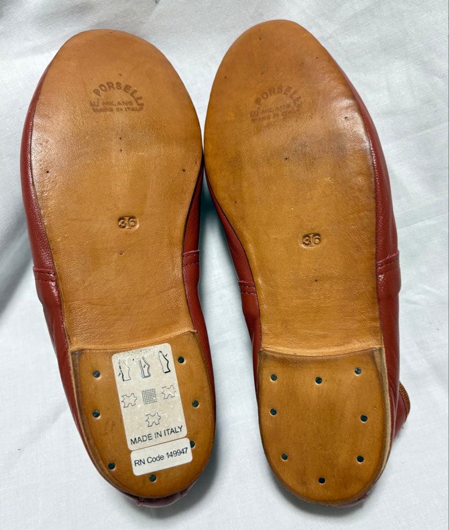 ♦︎良品♦︎APC E.ポルセリ ダンス　バレエシューズ　フラットシューズ　36