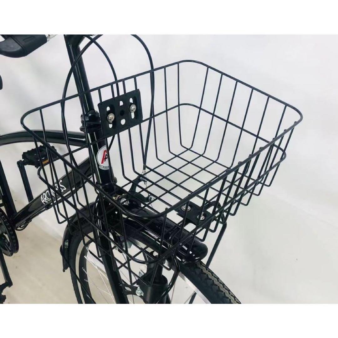 新品シティサイクル クロスバイク 自転車キッズ ジュニア 24シマノ 6段変速
