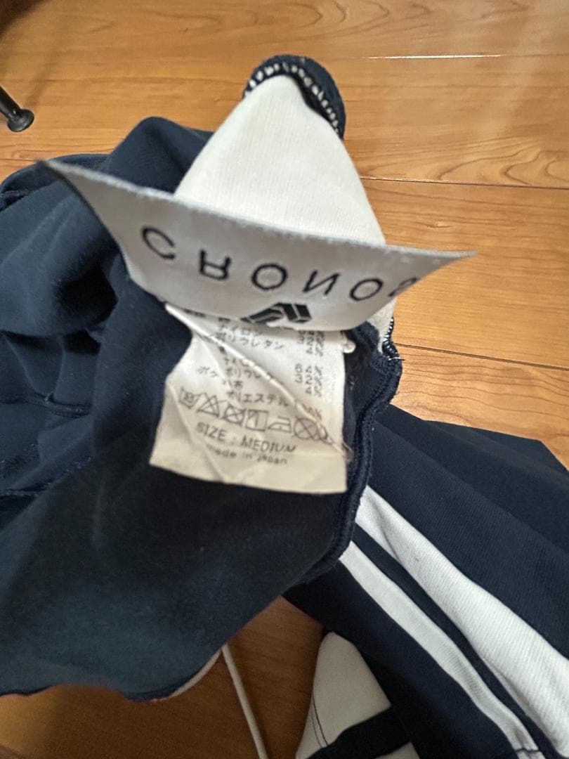 CRONOS ストレッチパンツ ネイビー