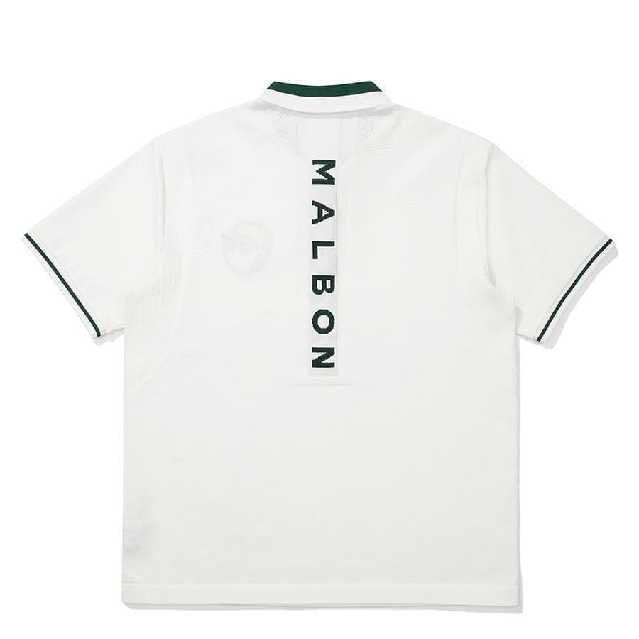 マルボンゴルフ ポロシャツ malbon golf メンズ シャツ 白色Mサイズ