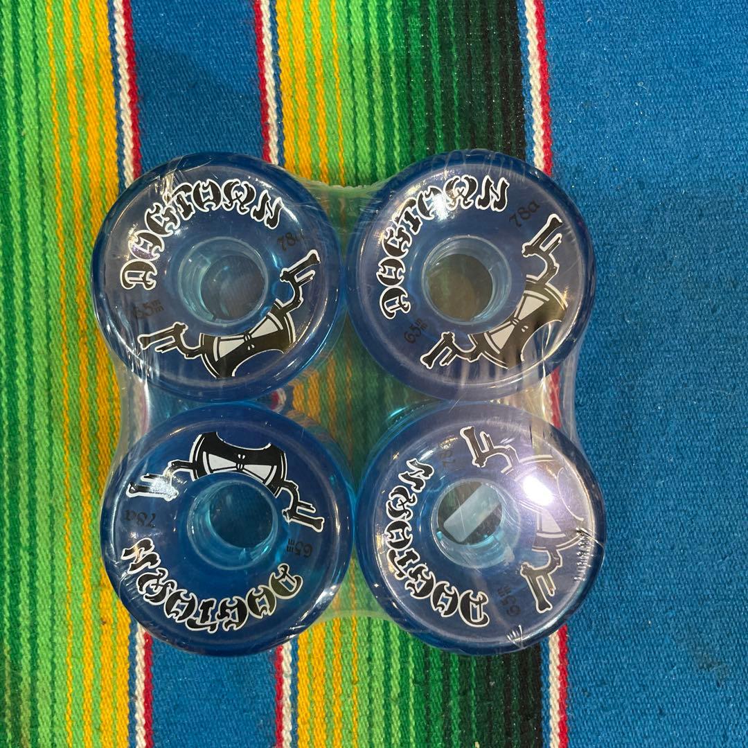 DOG TOWN スケートボードホイール 65mm 青 4個セット
