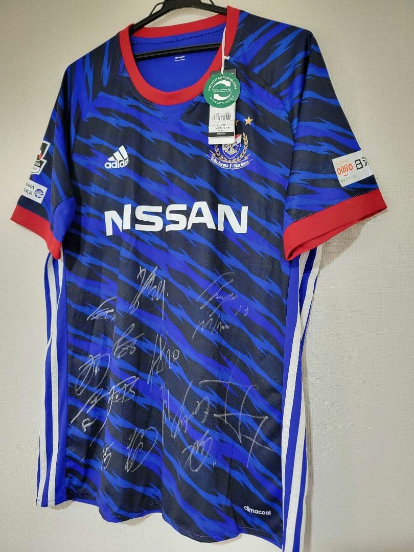 横浜 マリノス サッカー サイン ユニフォーム 新品 正規品 adidas