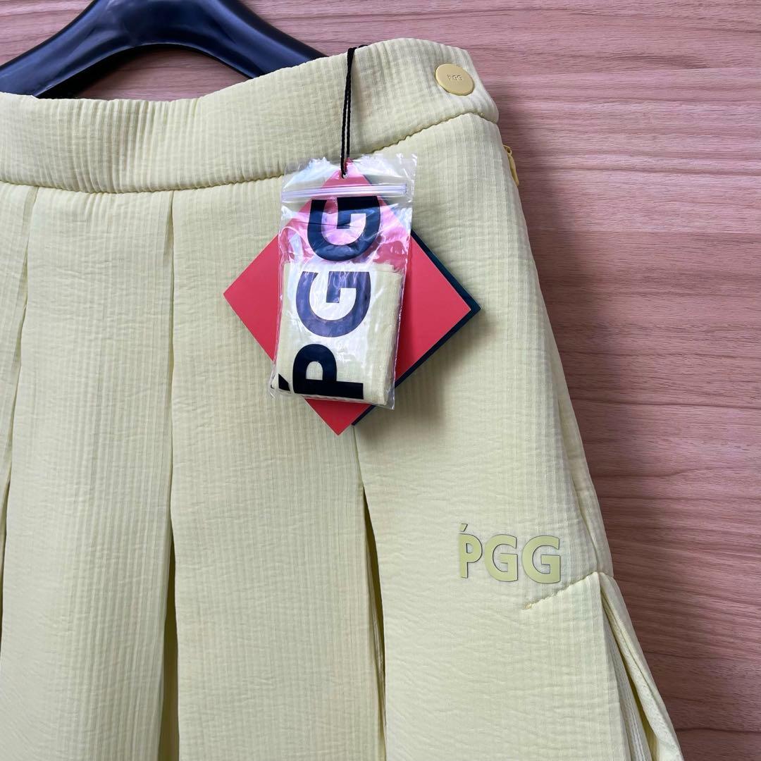新品★79,200円 ライム淡黄M PGG パーリーゲイツ 春ゴルフセットアップ