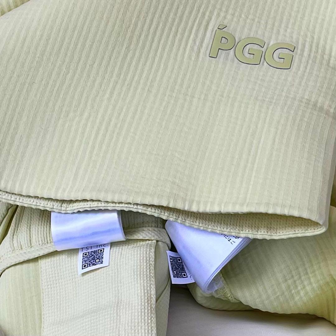 新品★79,200円 ライム淡黄M PGG パーリーゲイツ 春ゴルフセットアップ