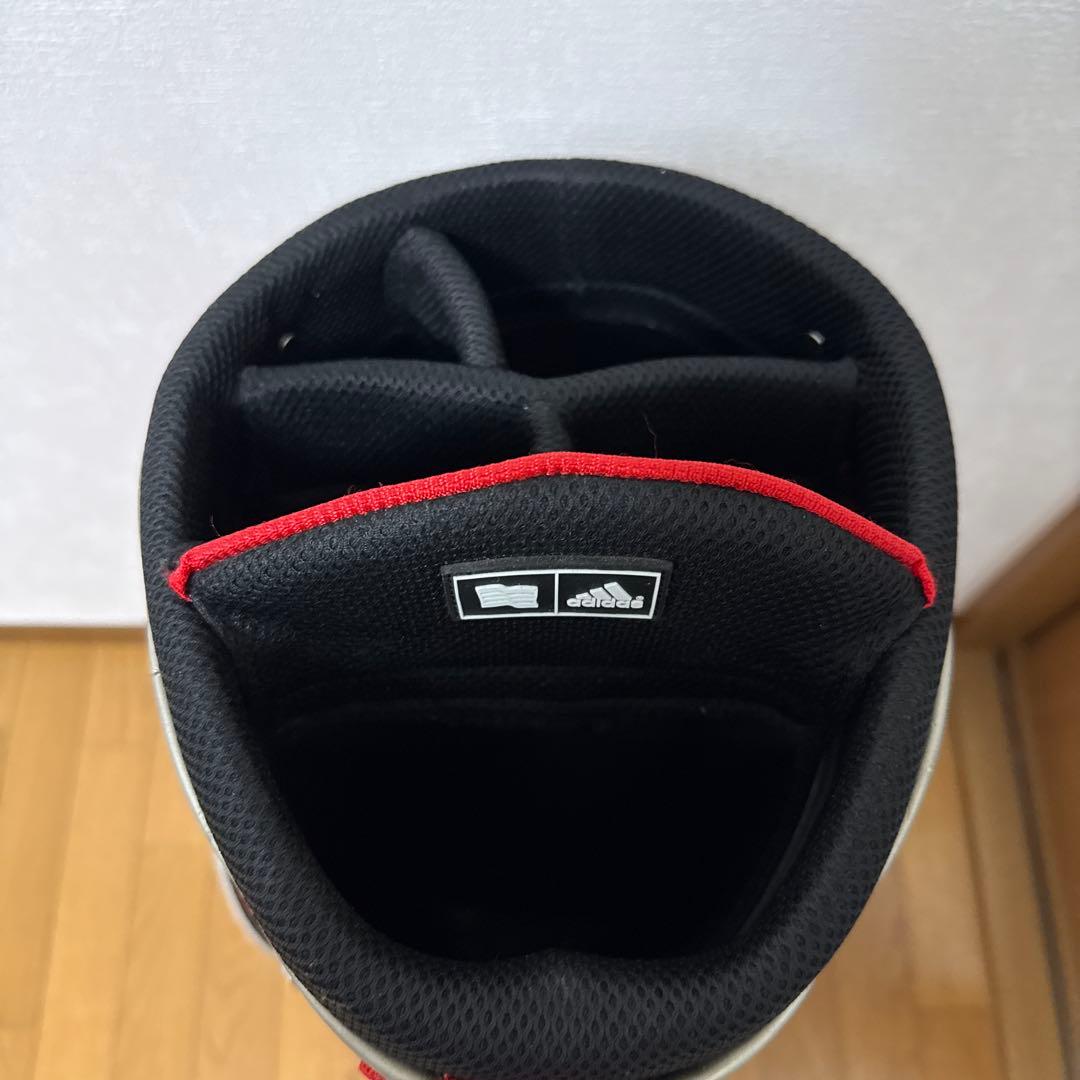 adidas キャディバッグ レッド ブラック