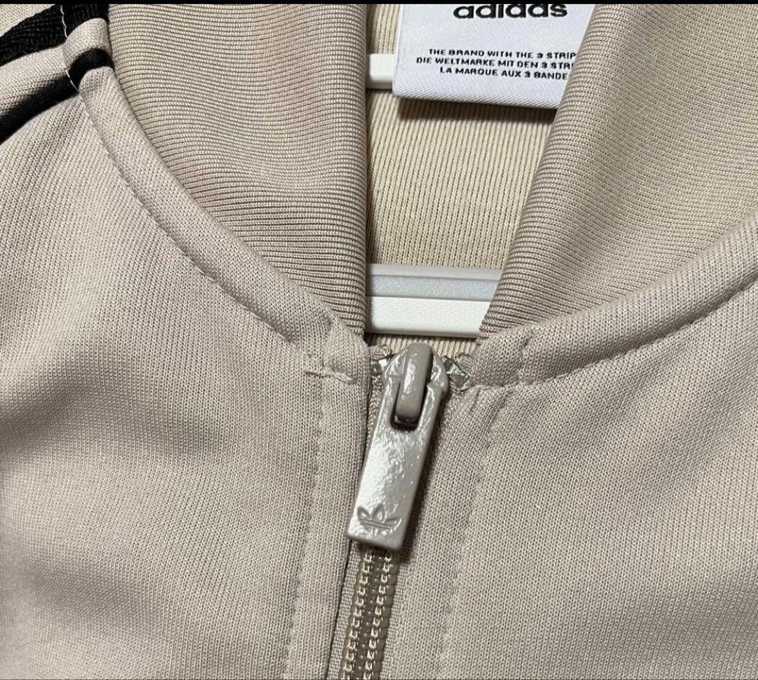 adidas 希少カラー アディダス トラックジャケット トレフォイル ベージュ