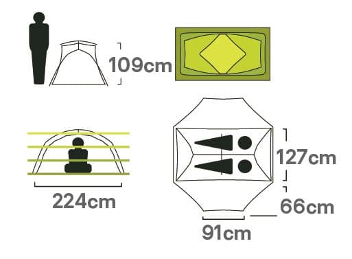 NEMO Dagger™ Ridge OSMO™ 2P 純正フットプリントセット