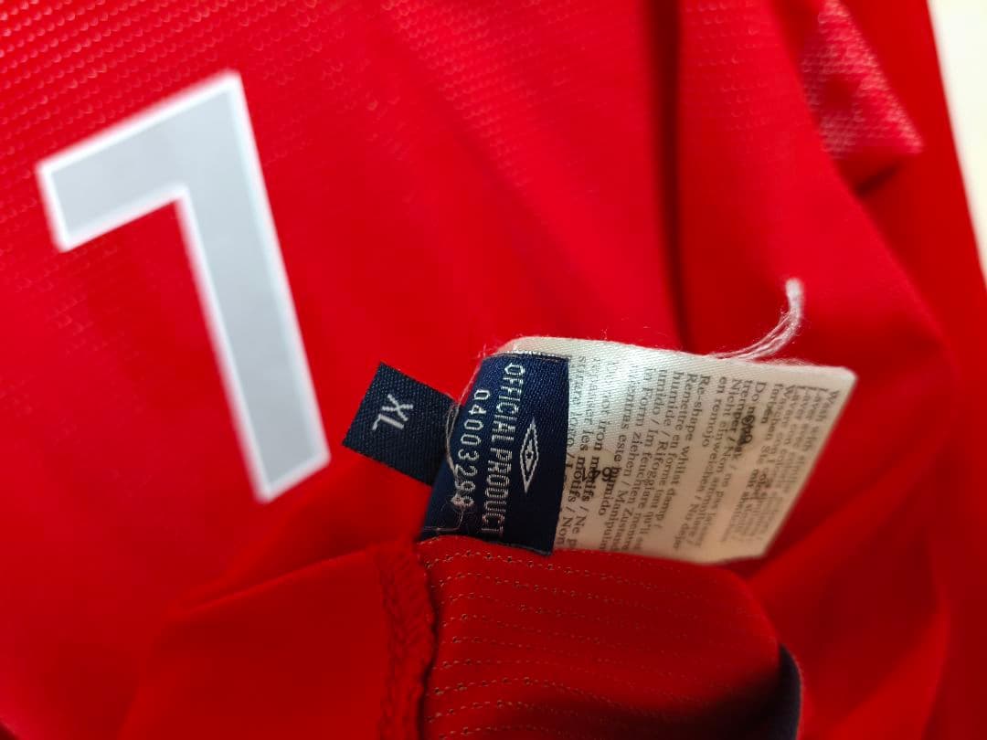 ウェア Beckham 7 England  2004/05 Longsleve