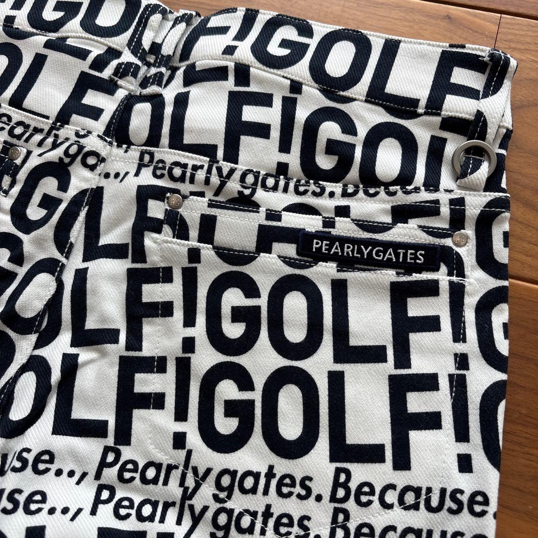 パーリーゲイツ　GOLFロゴプリント コットンストレッチ　レディース　２